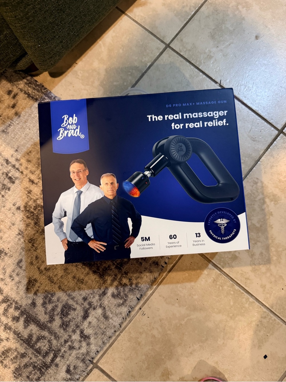 D6 Pro Max+ Massage Gun - Black